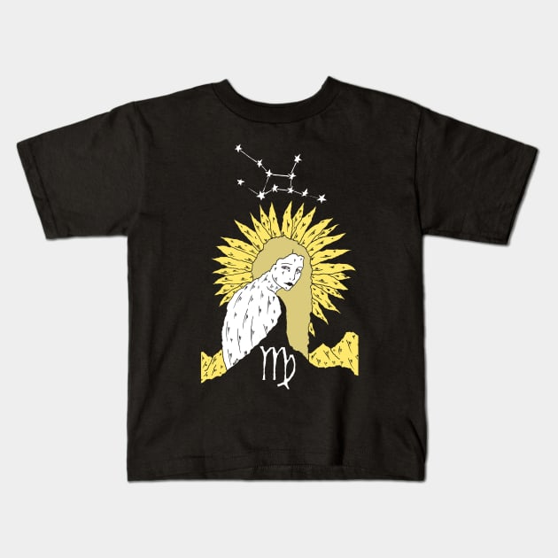 Virgo by Allie Hartley Kids T-Shirt by AllieHartleyArt